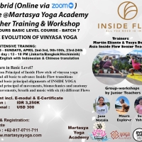 HYBRID (Online & Offline) Basic Level 30 TRC Inside Flow Teacher Training with Martasya Yoga 